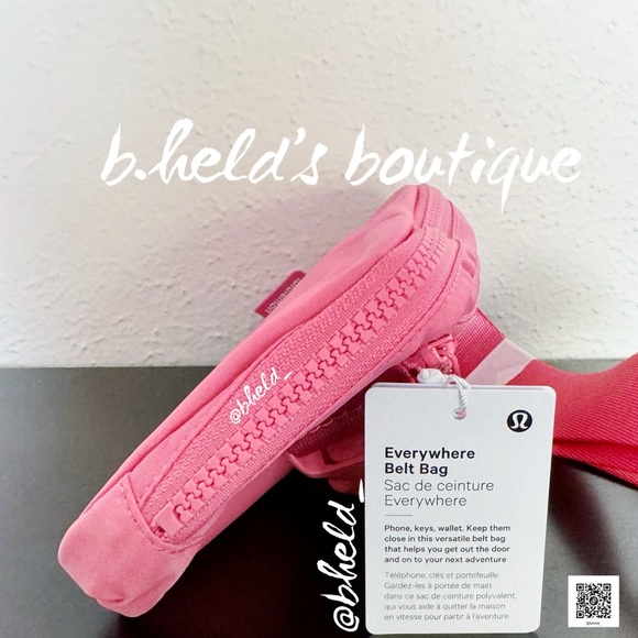 lululemon Everywhere Belt Bag in Sakura Pink One Size 1L Brand New NWT - Picture 2 of 16